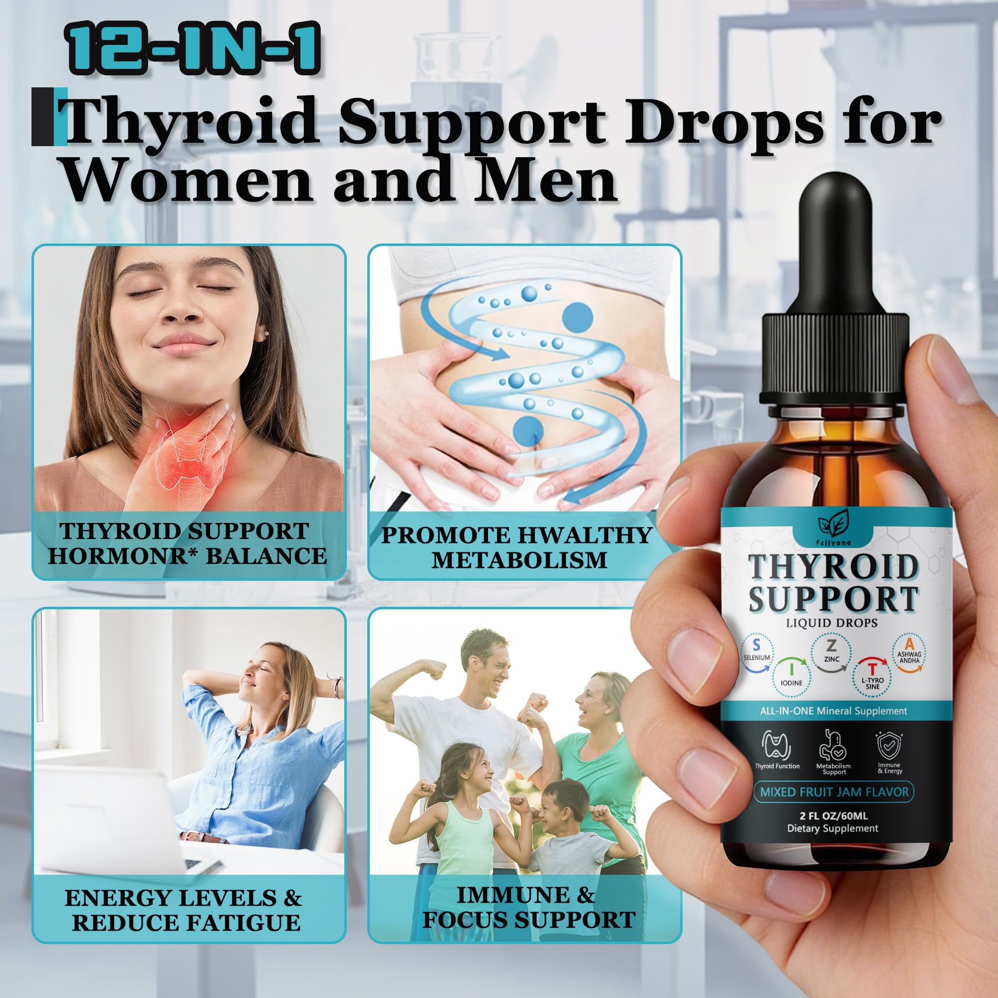 Fzjjyana Thyroid Support Drops lifestyle scene