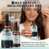 Fzjjyana Thyroid Support Drops with measuring dropper