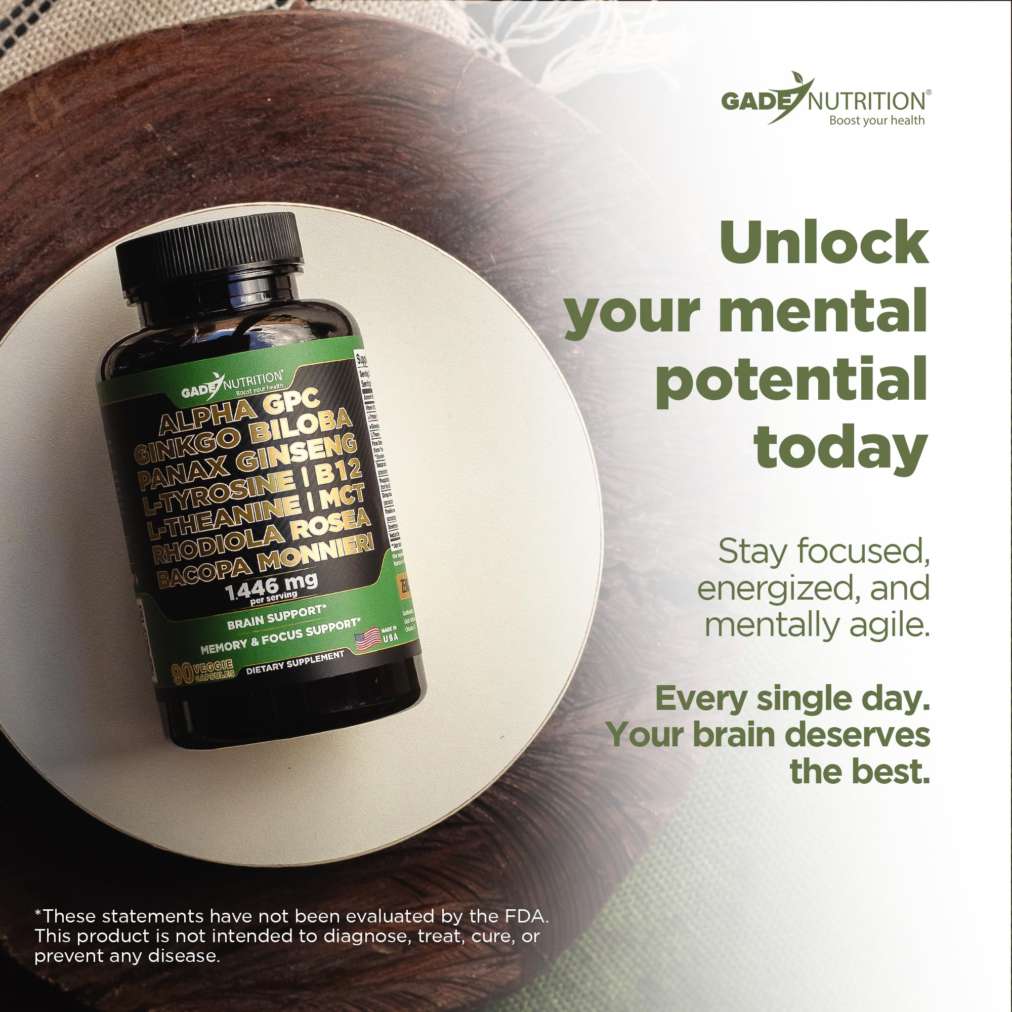 GADE NUTRITION Alpha-GPC Capsules lifestyle scene