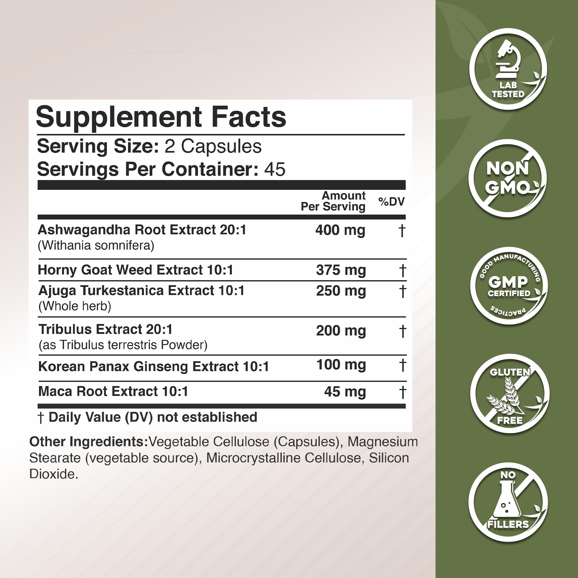 GADE NUTRITION ASHWAGANDHA 6-in-1 Supplement packaging