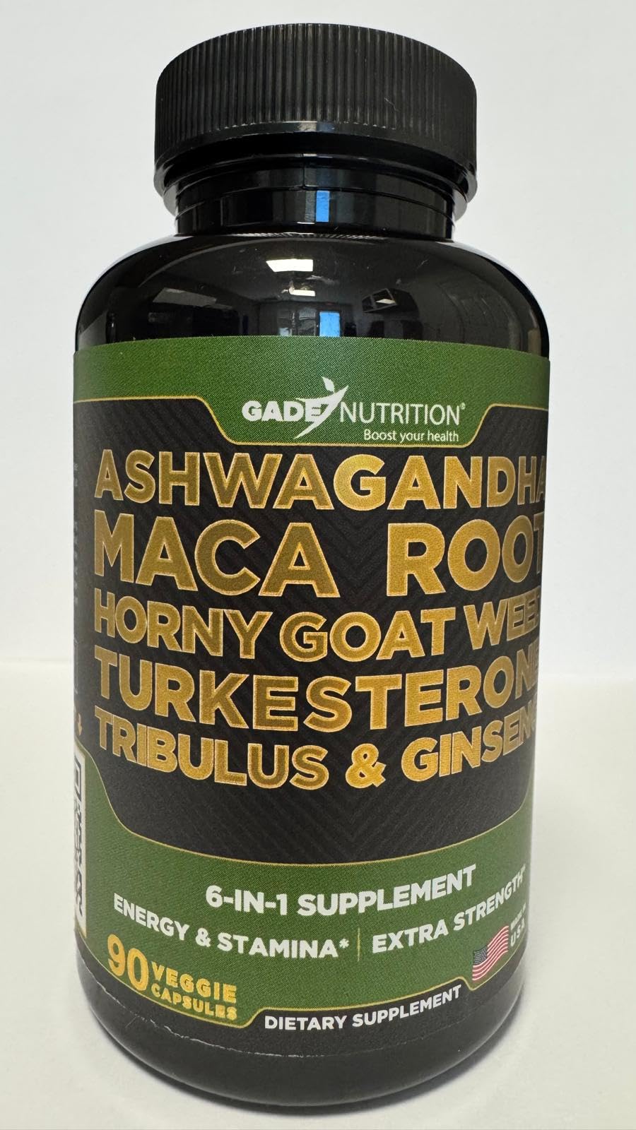 GADE NUTRITION ASHWAGANDHA 6-in-1 Supplement with other supplements