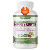 GADE NUTRITION Hero Beets 1500mg capsule bottle front view