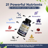 GADE NUTRITION Lutein and Zeaxanthin supplement side view