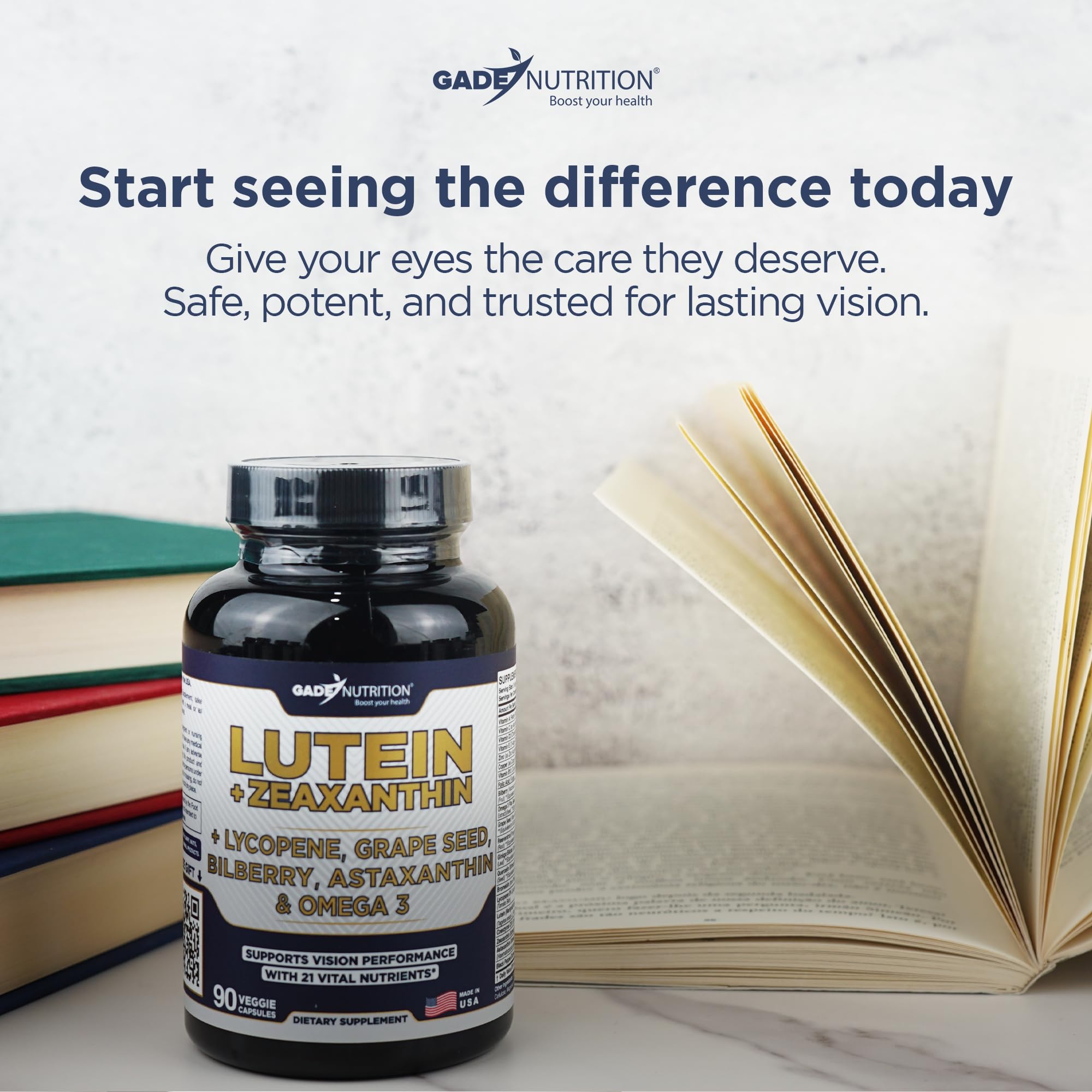 GADE NUTRITION Lutein and Zeaxanthin supplement with other vitamins