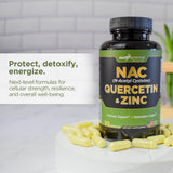 GADE NUTRITION NAC Quercetin Zinc Supplement ingredients list
