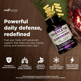 GADE NUTRITION Quercetin with Bromelain & Elderberry side view