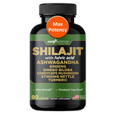 GADE NUTRITION support YOUR HEALTH Shilajit with Ashwagandha Capsules front view