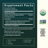 Gaia Herbs Adaptogen Performance 136g capsules in a clear bottle