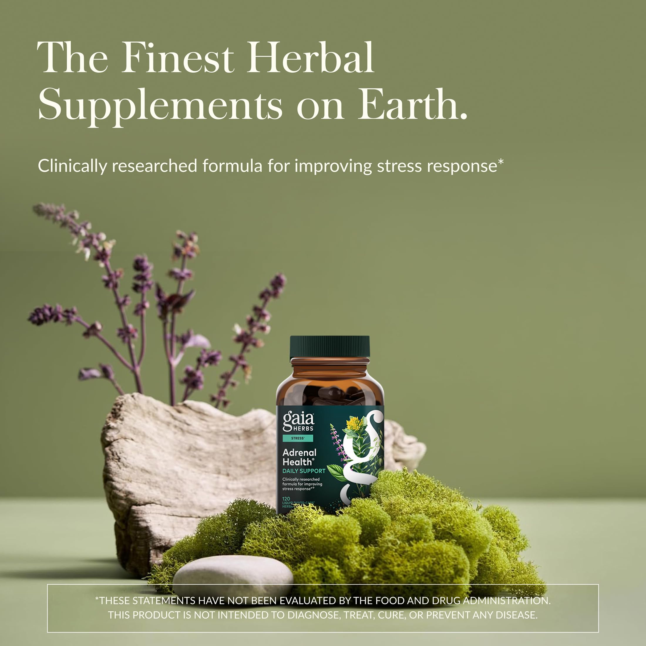Gaia Herbs Adrenal Extracts 254g packaging