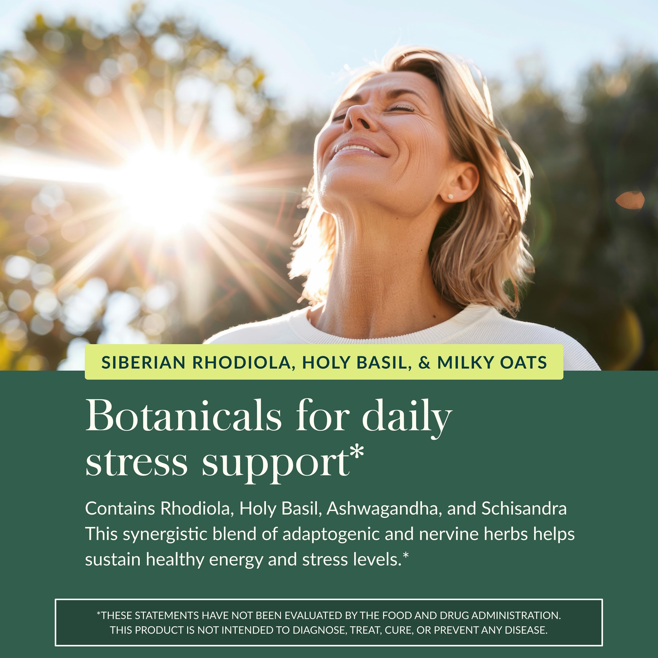 Gaia Herbs Adrenal Extracts in a lifestyle setting