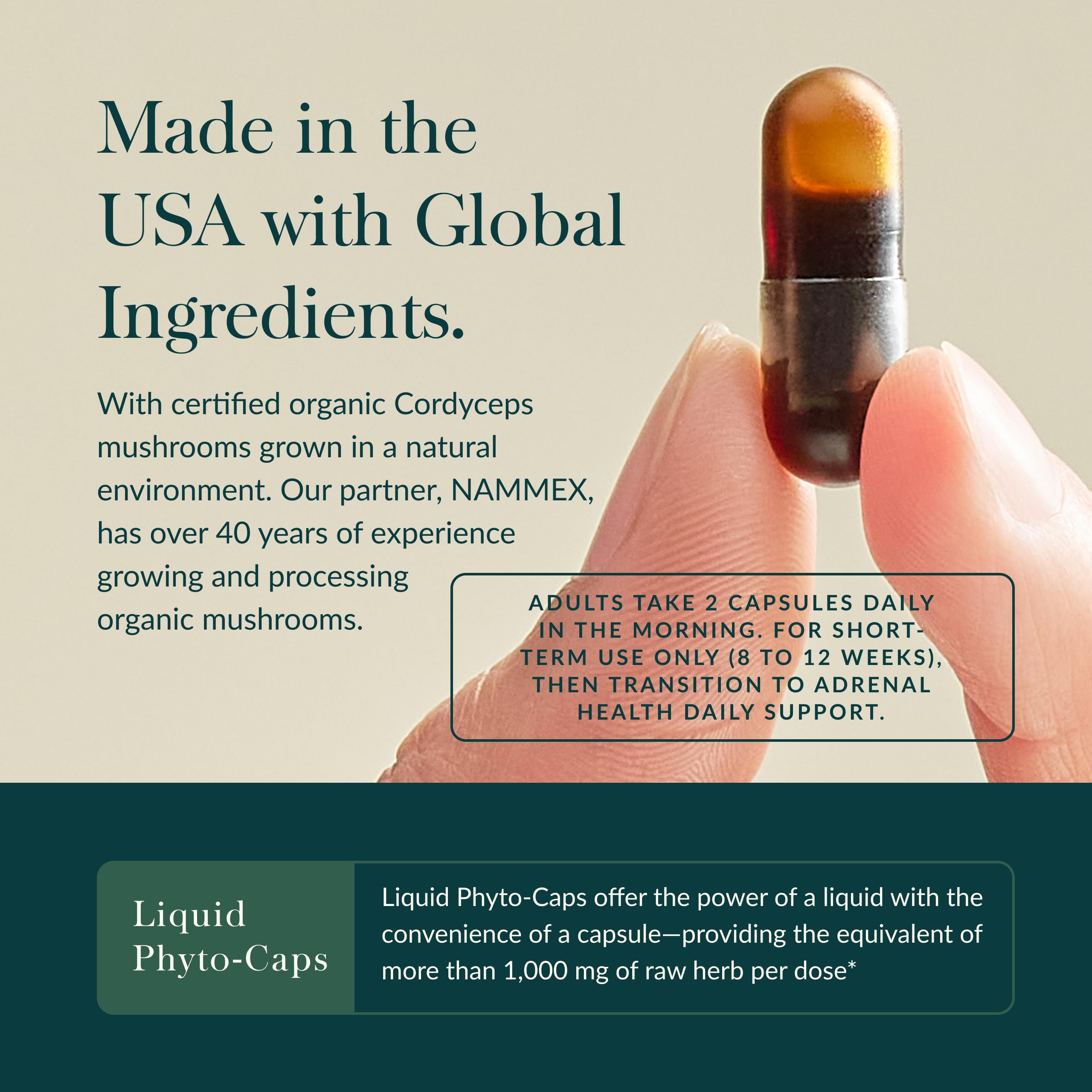 Gaia Herbs Adrenal Health Jumpstart capsule close-up