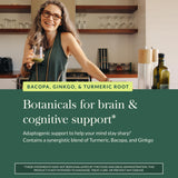 Gaia Herbs Agile Mind capsules in a hand