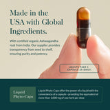 Gaia Herbs Ashwagandha Capsules back view