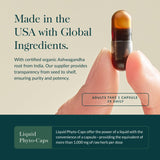 Gaia Herbs Ashwagandha Capsules close-up of capsules