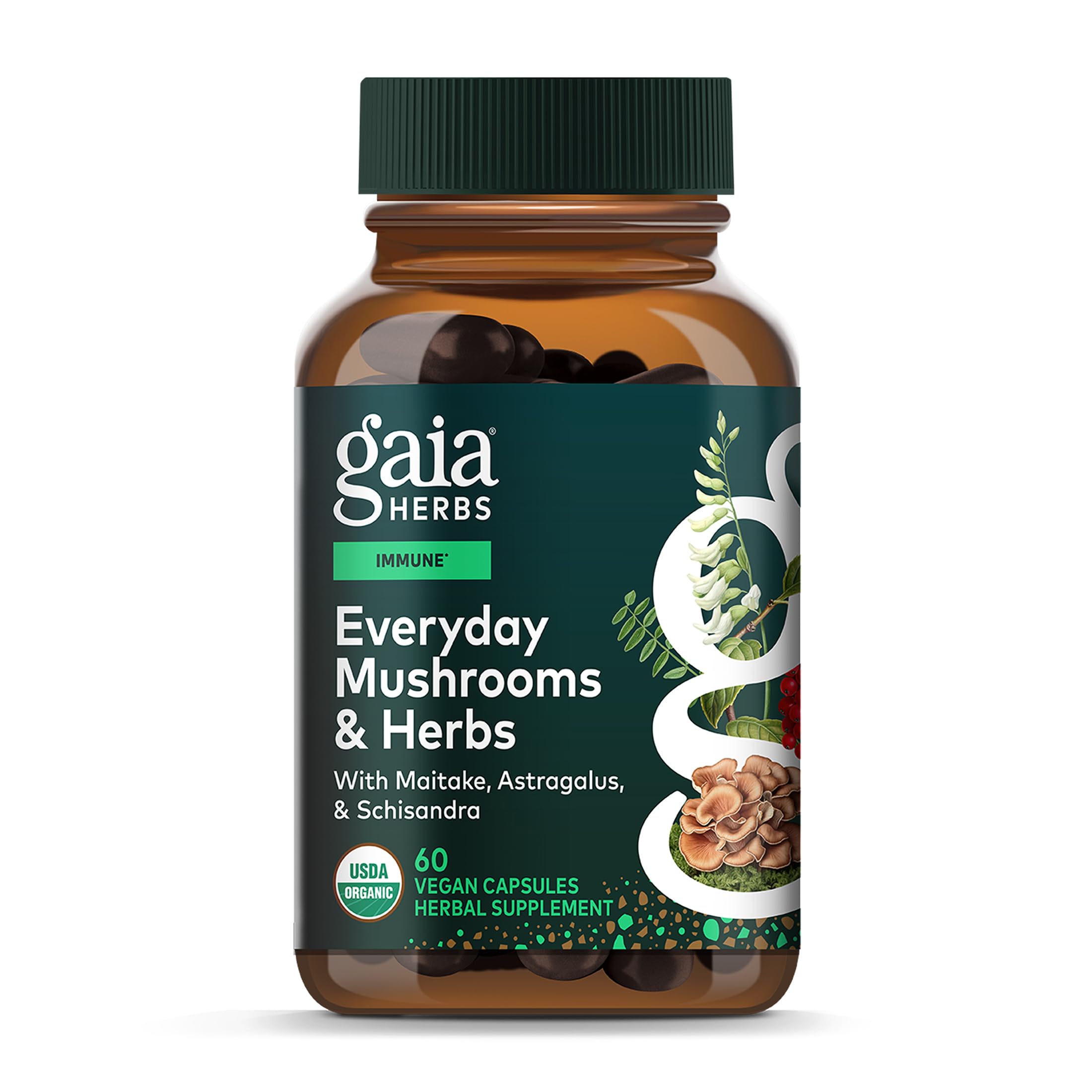Gaia Herbs Astragalus Daily Wellness Support Supplement front view