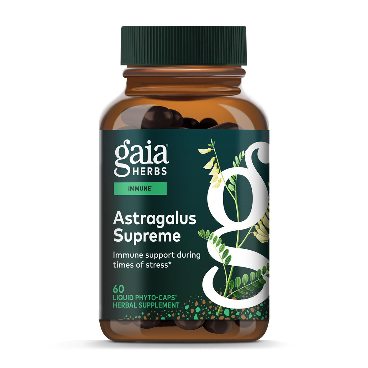 Gaia Herbs Astragalus Herbal Supplement front view