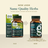 Gaia Herbs Black Seed Oil 400mg packaging details