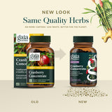 Gaia Herbs Cranberry Concentrate 420mg bottle with a measuring spoon
