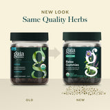 Gaia Herbs daily wellness Gummies on a wooden table