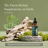 Gaia Herbs Echinacea Goldenseal Liquid Extract 77g bottle side view