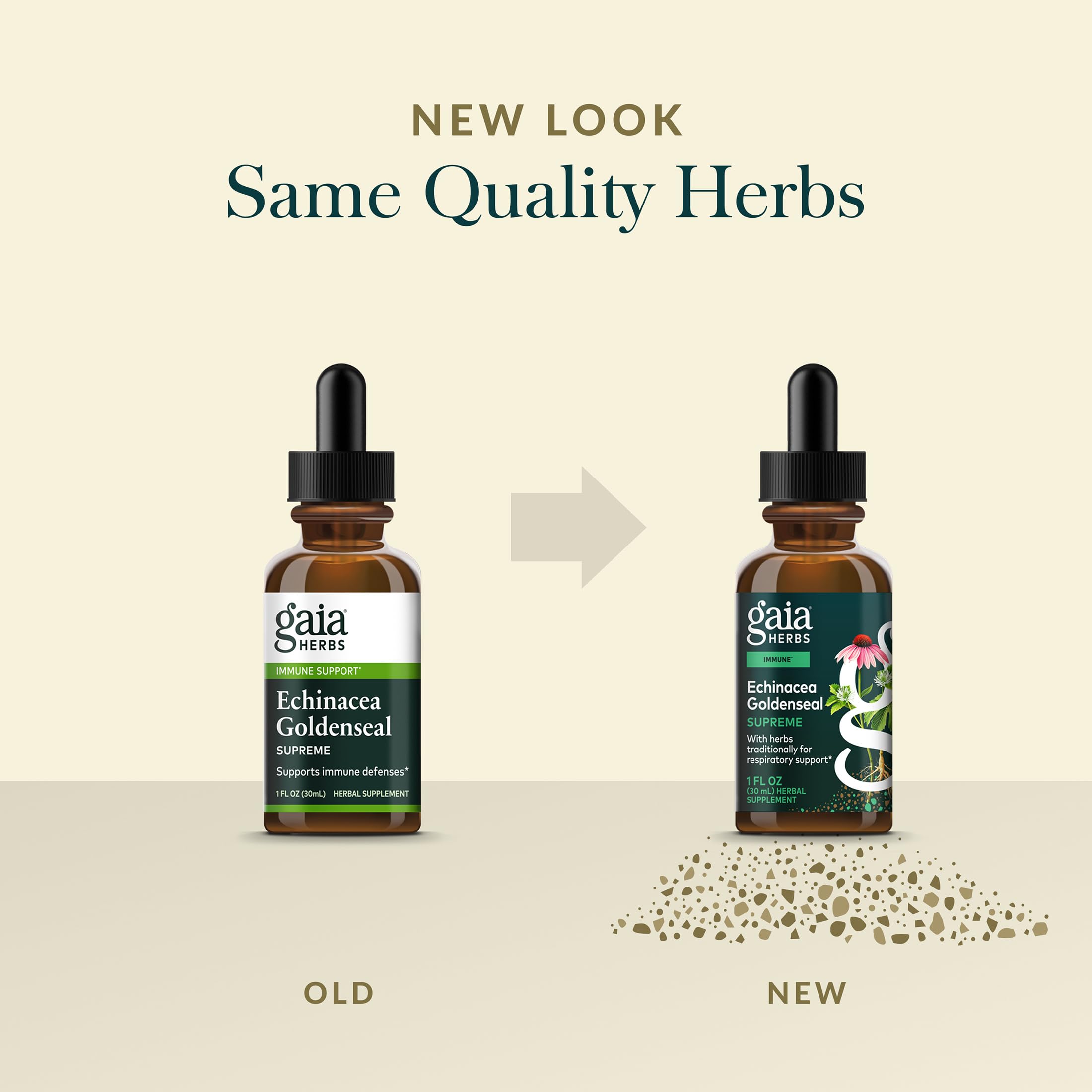 Gaia Herbs Echinacea Goldenseal Liquid Extract 77g lifestyle scene