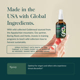 Gaia Herbs Echinacea Throat Spray 82g ingredients list