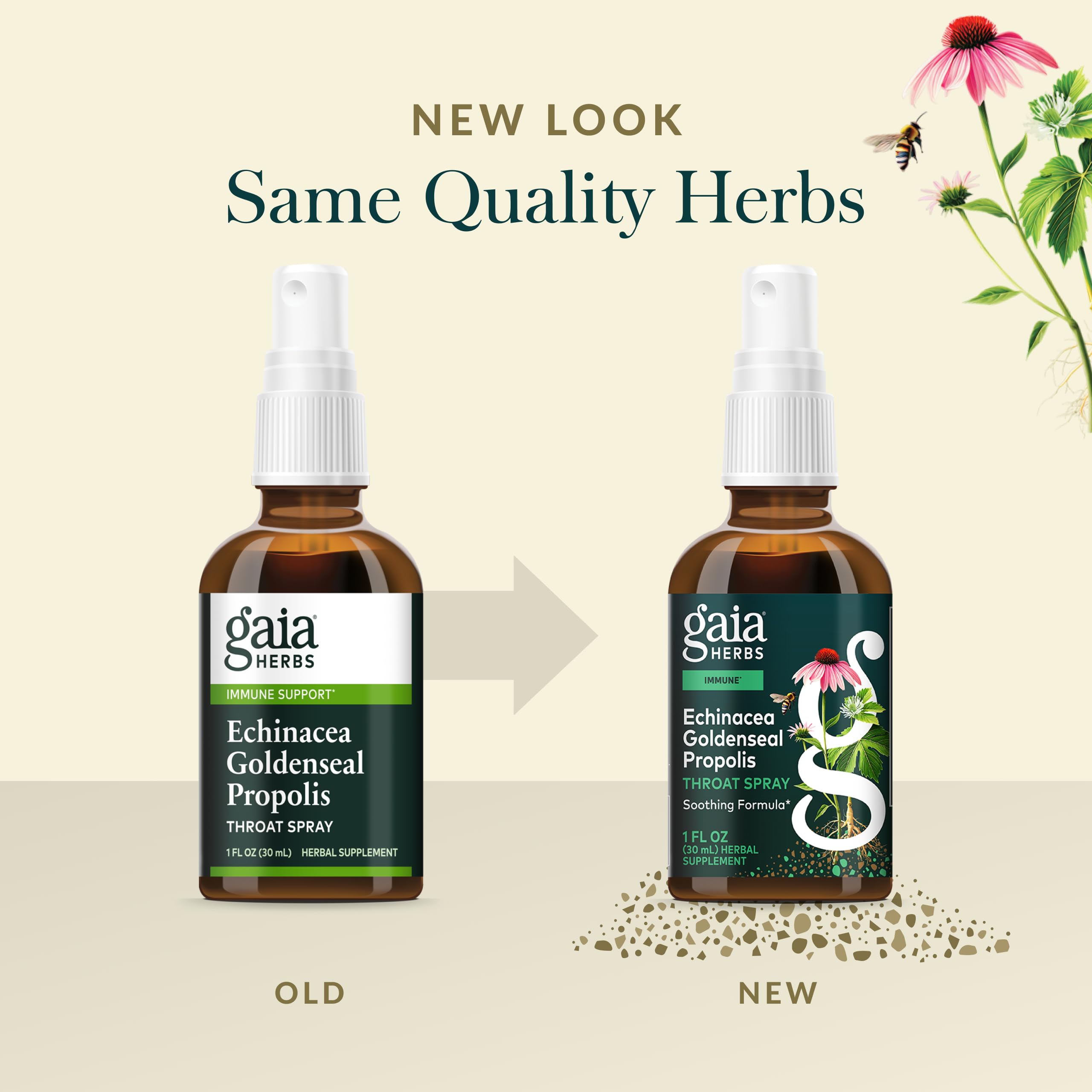 Gaia Herbs Echinacea Throat Spray in use