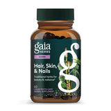 Gaia Herbs Gotu Kola Herbal Beauty Capsules front view