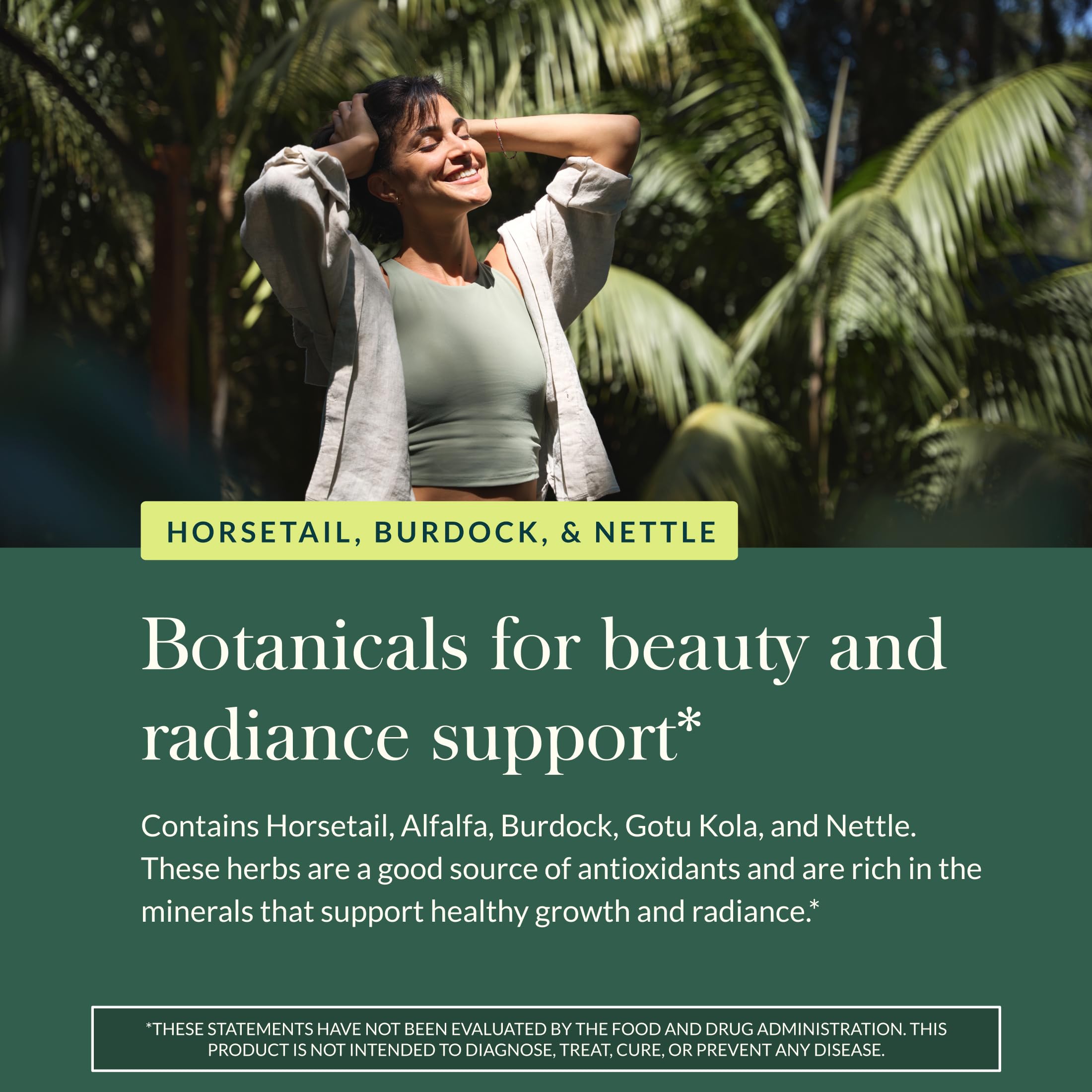 Gaia Herbs Gotu Kola Herbal Beauty Capsules with capsules displayed