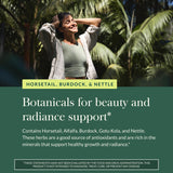 Gaia Herbs Gotu Kola Herbal Beauty Capsules with capsules displayed