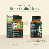Gaia Herbs Hawthorn Berry Supplement with natural background