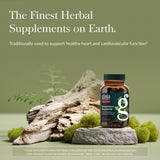 Gaia Herbs Hawthorn Capsules side view showing ingredient list