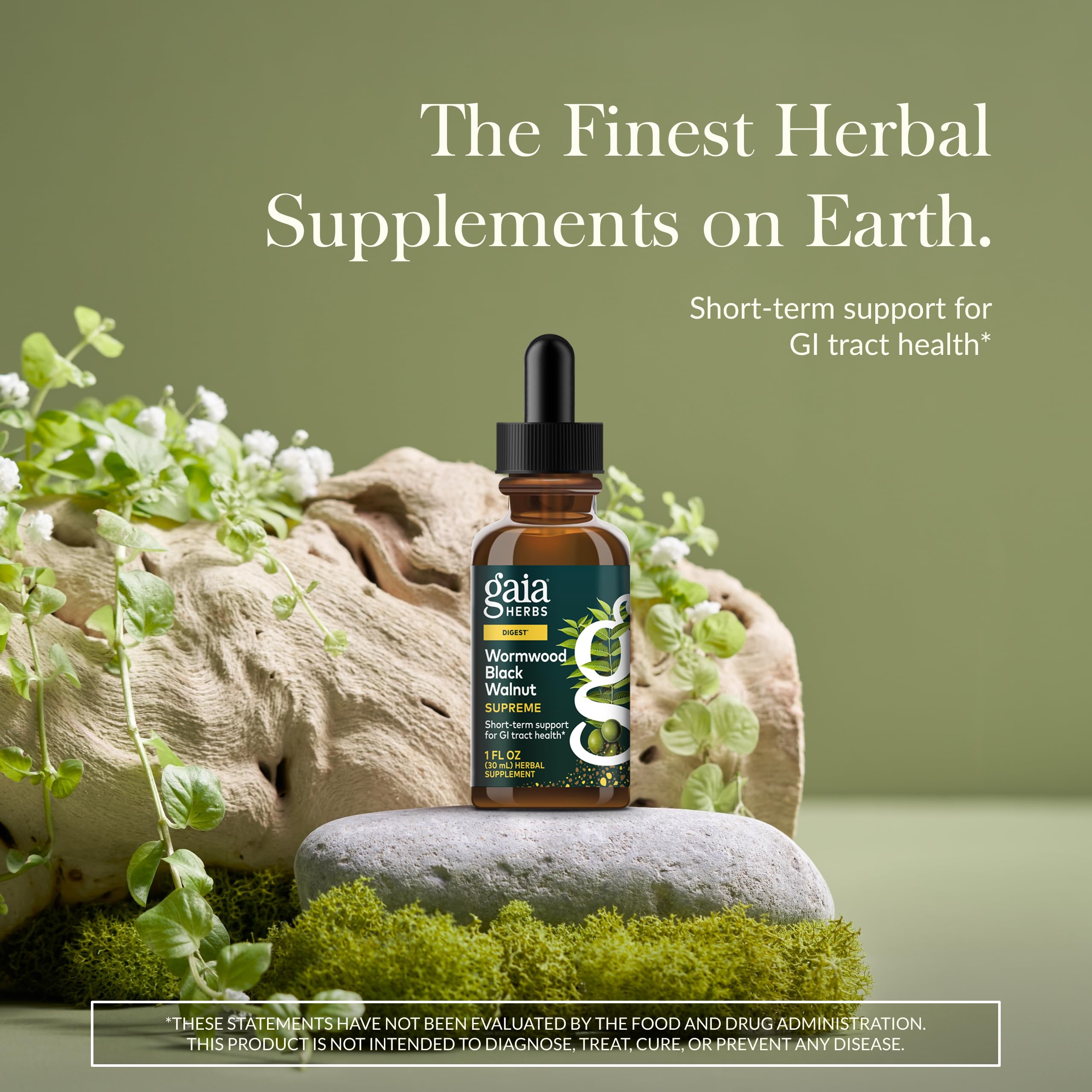 Gaia Herbs Herbal Supplement packaging side view