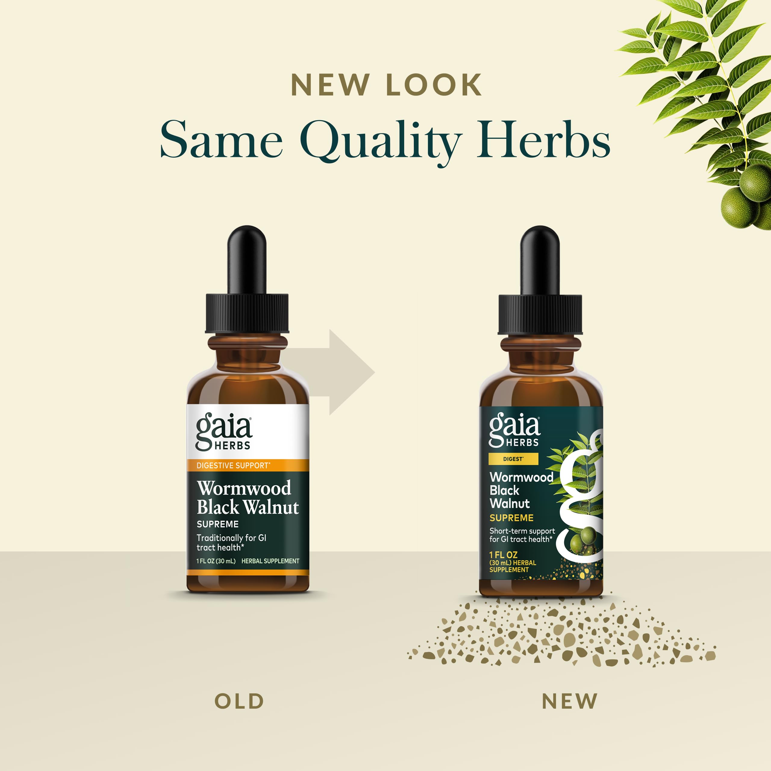 Gaia Herbs Herbal Supplement with fresh herbs