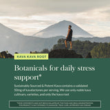 Gaia Herbs Kava Kava Root Supplement 85g label close-up
