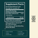 Gaia Herbs Kava Kava Root Supplement 85g side view