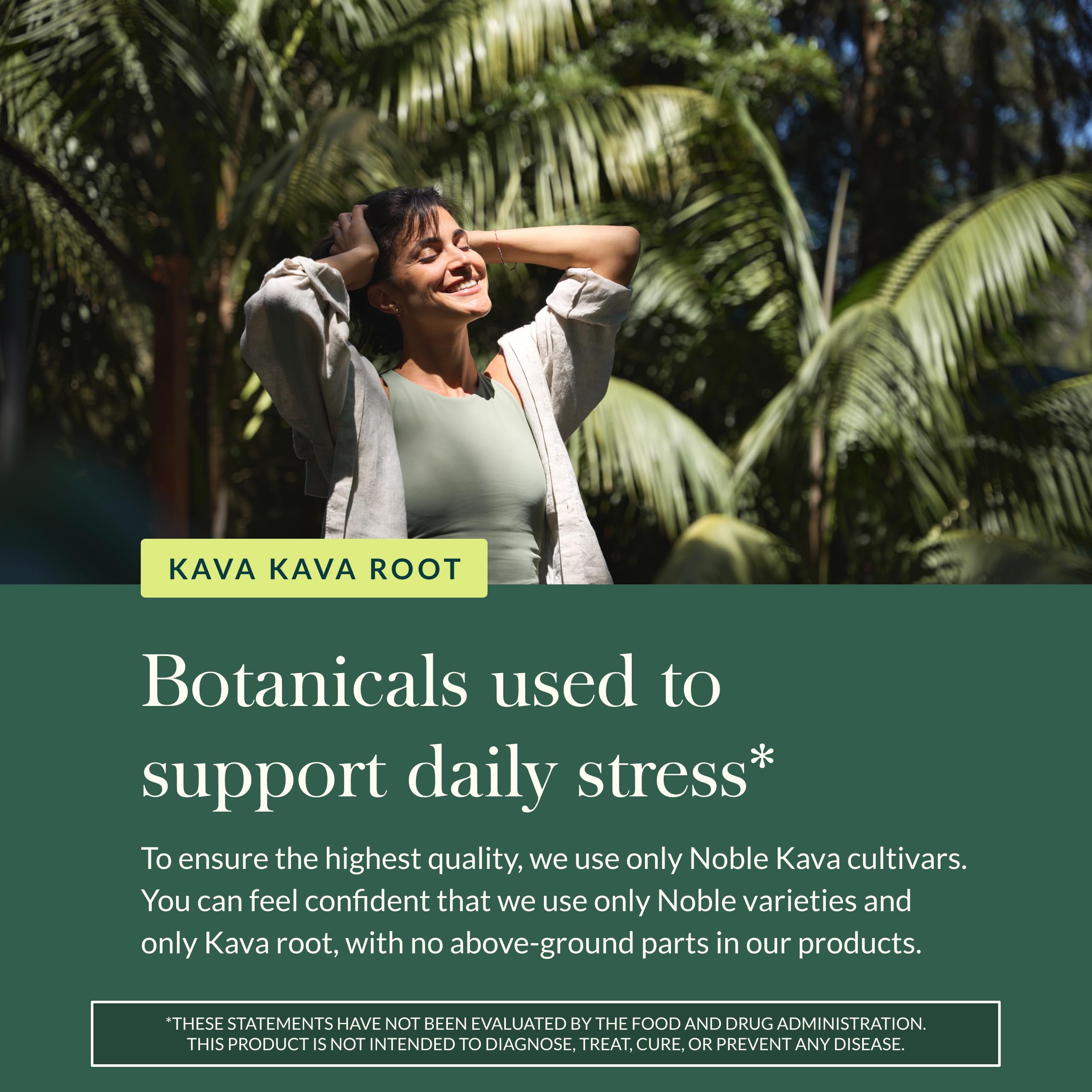 Gaia Herbs Kava Kava Supplement with a measuring spoon