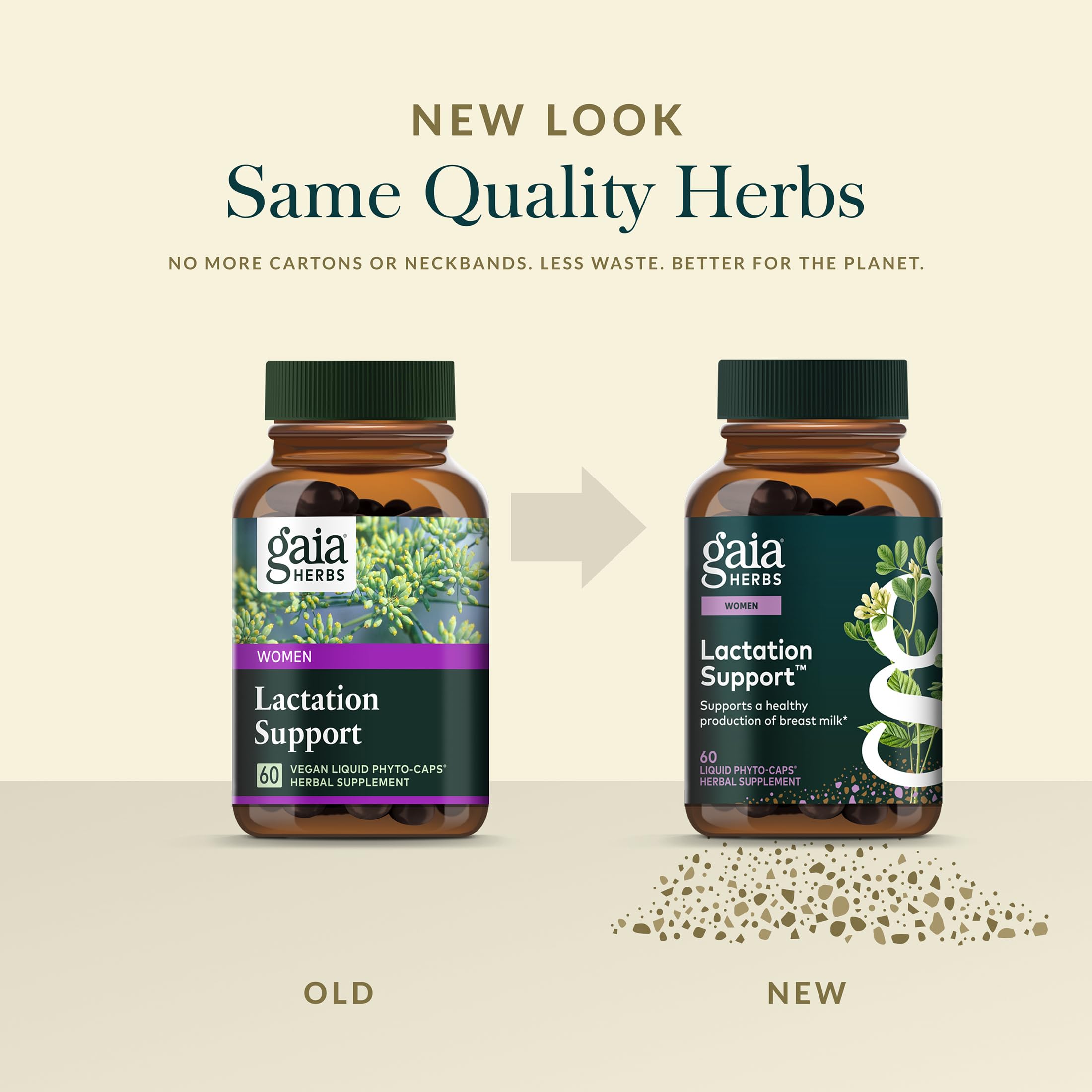 Gaia Herbs Lactation Support Supplement in a lifestyle setting