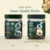 Gaia Herbs Lion's Mane Mushroom Gummies with fresh fruits