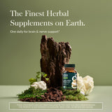 Gaia Herbs Lion's Mane Mushroom Supplement 450mg capsules side view