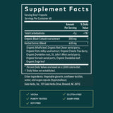 Gaia Herbs Menopause Support Daytime 177g back view with ingredients