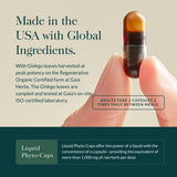 Gaia Herbs Mental Alertness Ginkgo Biloba Supplement packaging