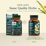 Gaia Herbs Mighty Lungs Mullein Supplement with leaf extracts
