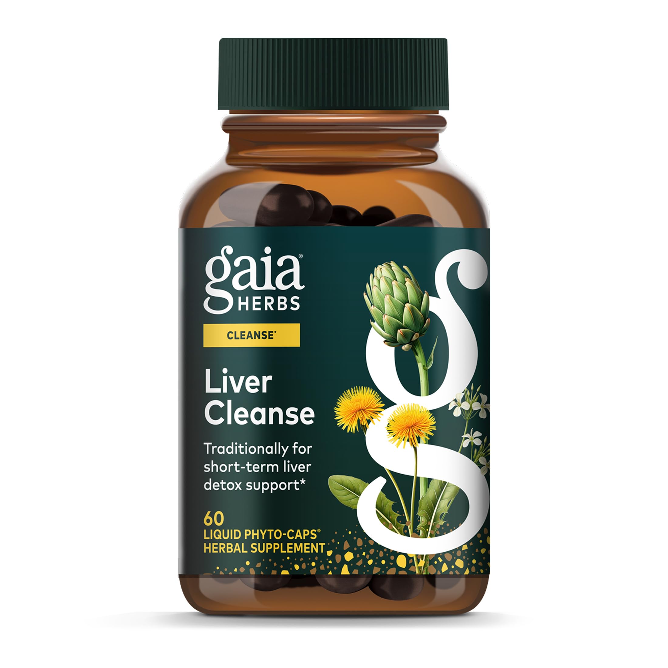 Gaia Herbs Milk Thistle Herbal Supplement front view