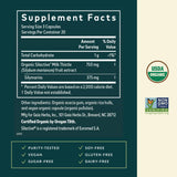 Gaia Herbs Milk Thistle supplement bottle side view