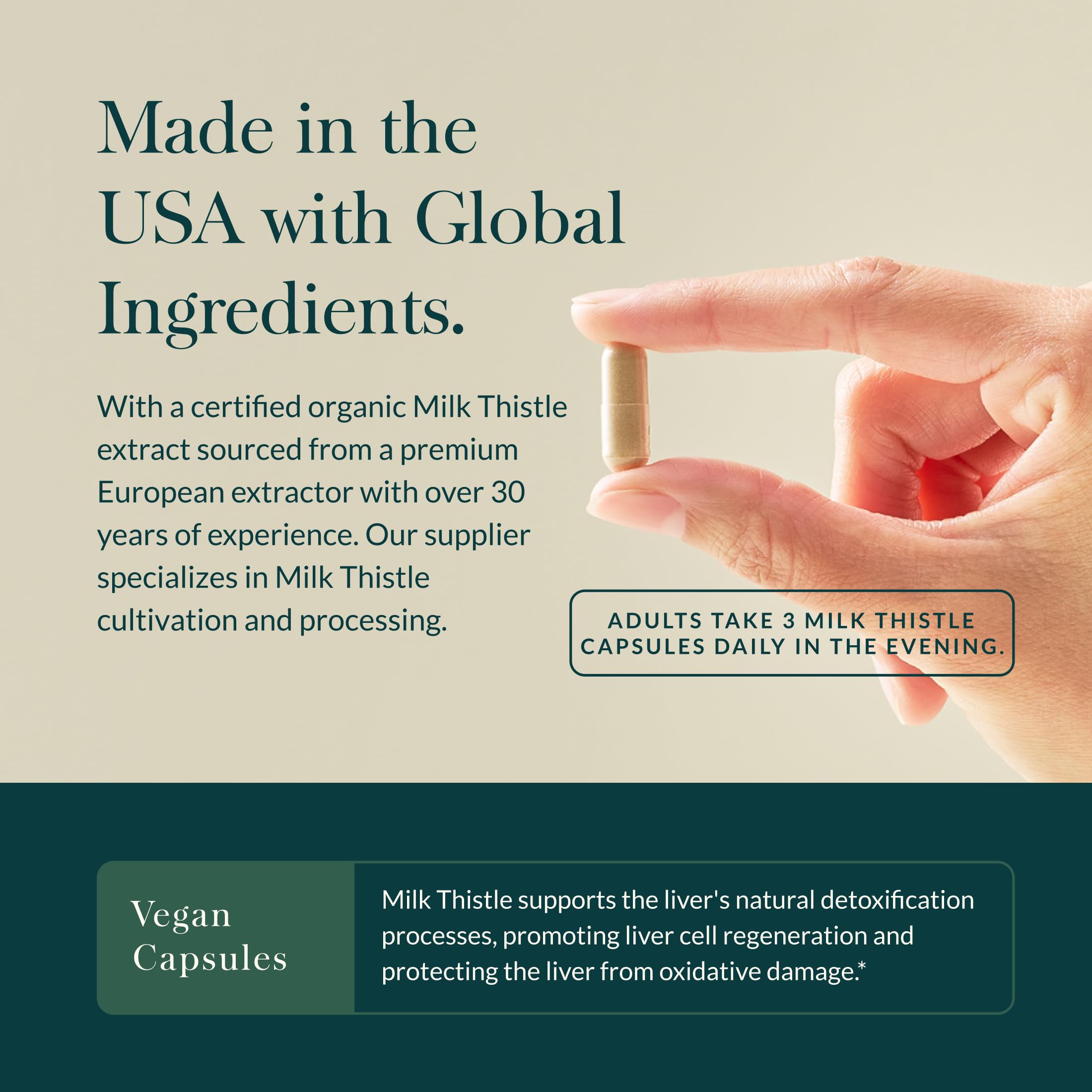 Gaia Herbs Milk Thistle supplement ingredients list