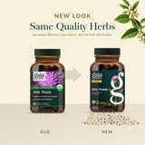 Gaia Herbs Milk Thistle supplement with measuring spoon