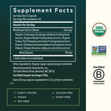 Gaia Herbs Mushroom Supplement Capsules bottle with label