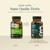 Gaia Herbs Mushroom Supplement Capsules with measuring spoon