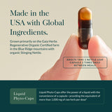 Gaia Herbs Nettle Leaf Capsules close-up of capsules